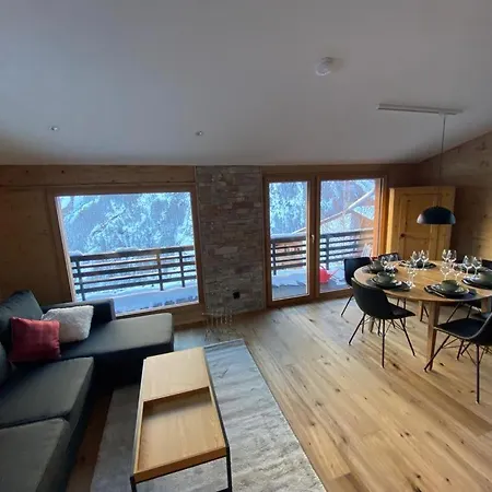 Daire Talblick - Luxurious Penthouse On The 1st Floor! Saas Fee